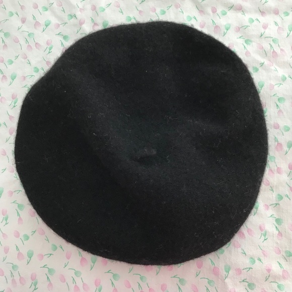 FRAAS Solid Black French Beret Hat Wool Blend - Picture 1 of 3